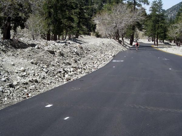 The final 1/3 mile of Mt. Baldy, dubbed "The Bowling Alley".