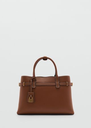 Shopper Bag With Padlock - Women | Mango Usa