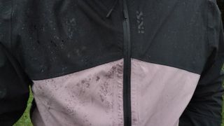 Close up of cycling jacket