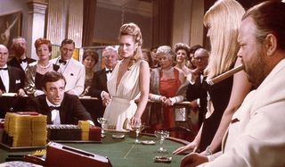 Casino Royale Peter Sellars Orson Welles Bond and Le Chiffre at the Baccarat table