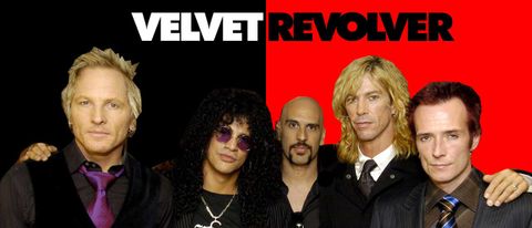 Velvet Revolver backstage at the American Music Awards at Shrine Auditorium in Los Angeles, California in 2004