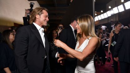 los angeles, california january 19 exclusive coverage brad pitt and jennifer aniston attend the 26th annual screen actors guild awards at the shrine auditorium on january 19, 2020 in los angeles, california 721313 photo by emma mcintyregetty images for turner