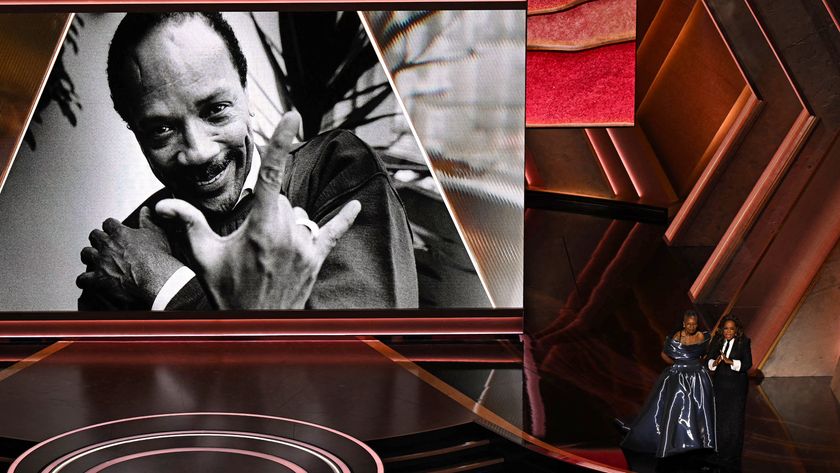 A tribute to late US record producer Quincy Jones onstage during the 97th Annual Academy Awards