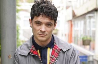 Newcomer Rex shows his dangerous side in Hollyoaks. 