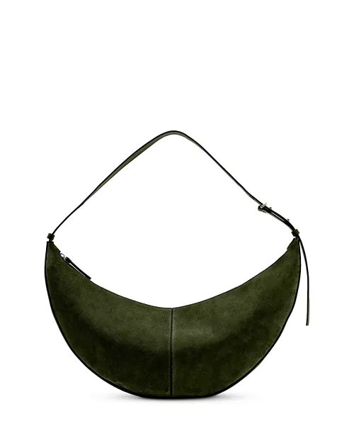 Soft Suede Hobo Slide Bag
