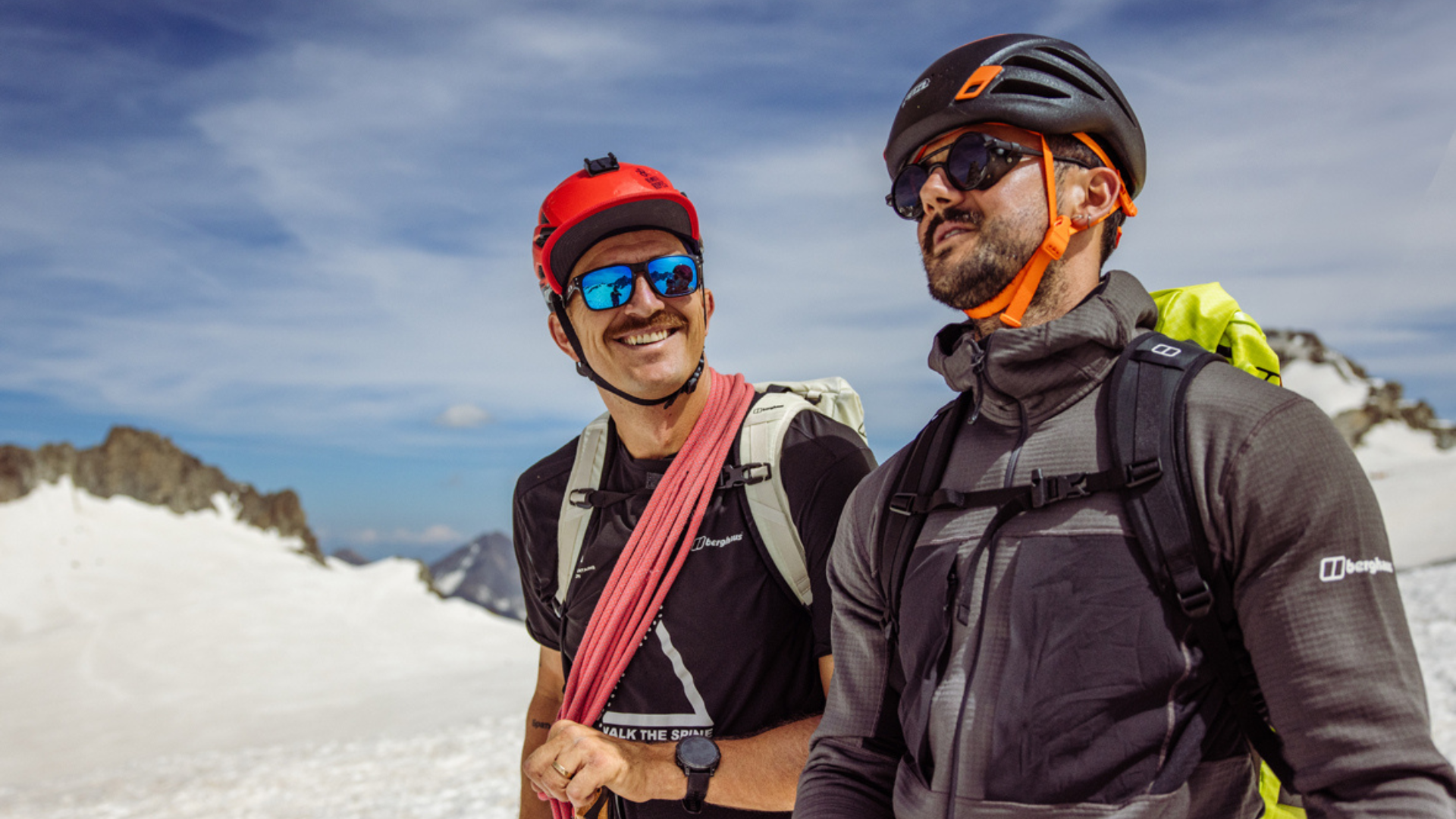 Adaptive climbers train in the Alps
