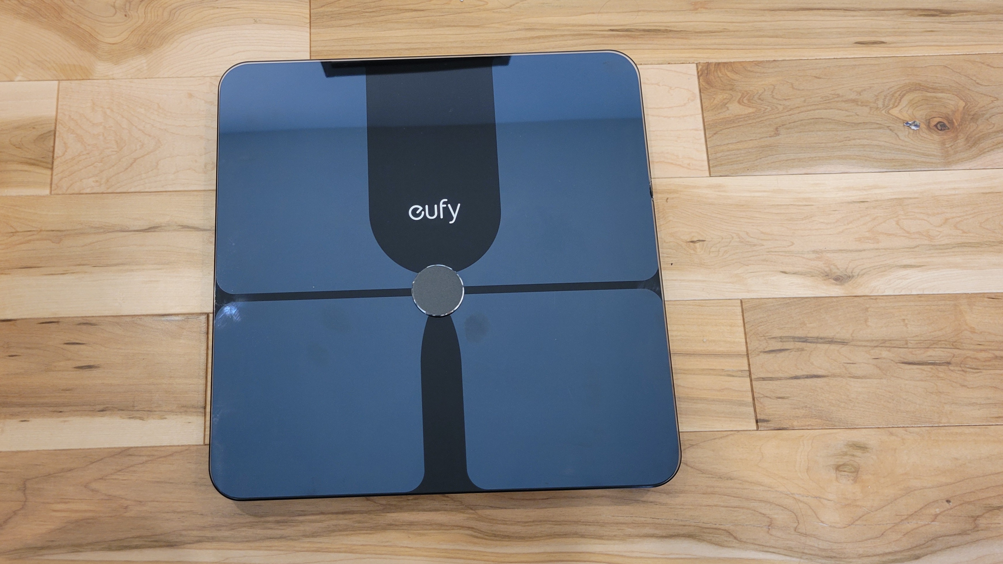 A photo of the Eufy smart scale turned off