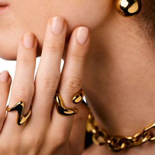 model wearing Hey Harper jewellery