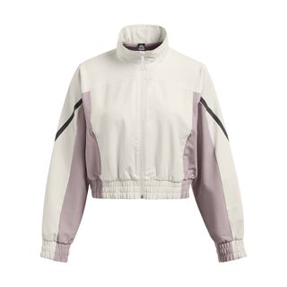 UA Unstoppable crop jacket in summit white and black