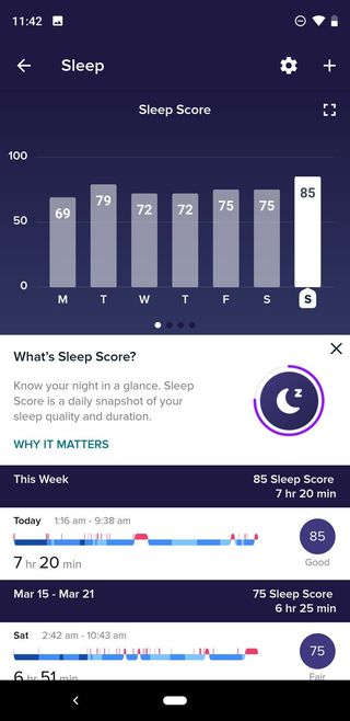 Fitbit Sleepscores Android