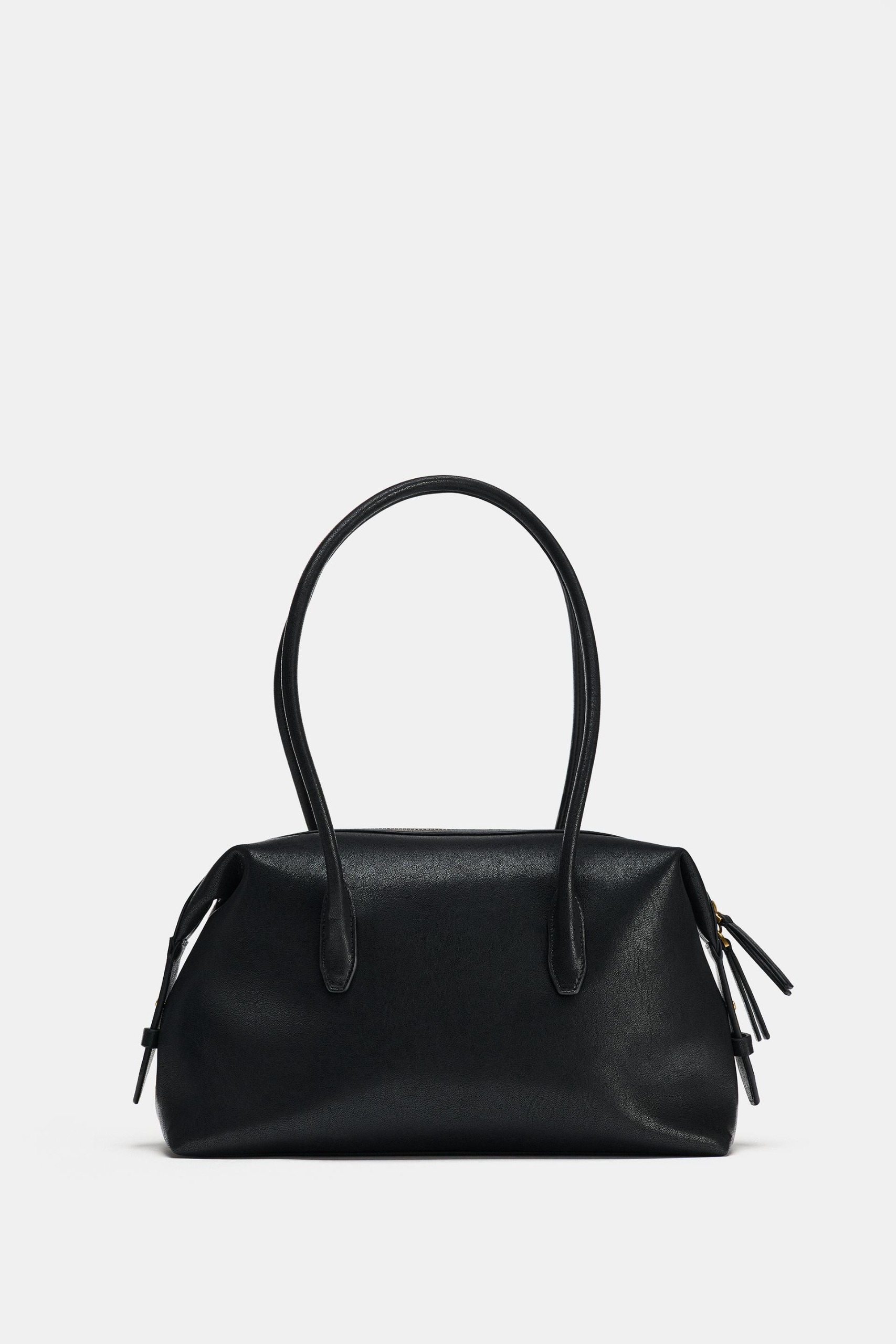 Elongated Shoulder Bag - Black - One Size Only