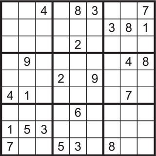 Sudoku puzzle