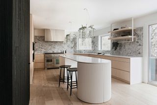 a modern kitchen