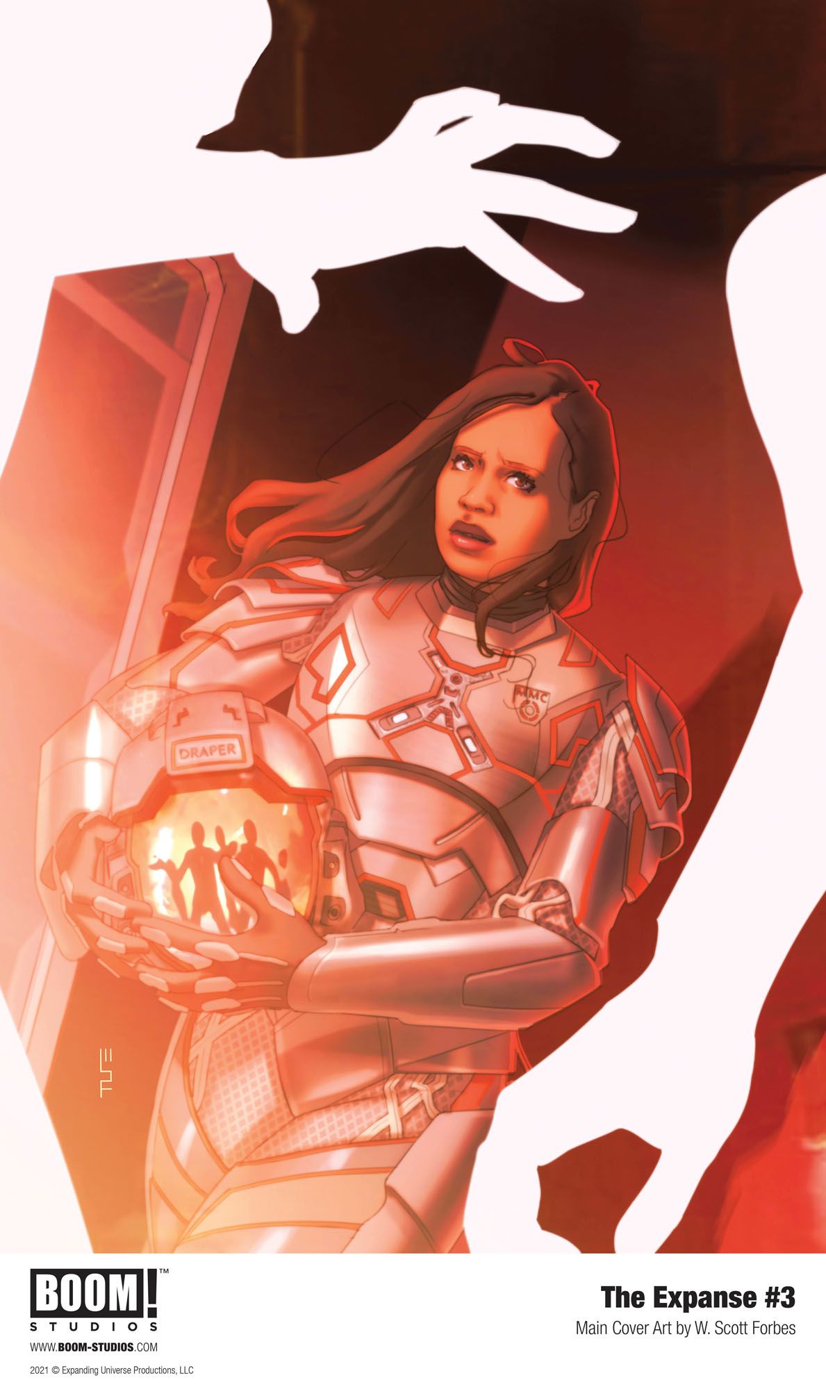 Avasarala and Bobbie face dire threats in "The Expanse" issue three of Boom! Studios' comic book miniseries.