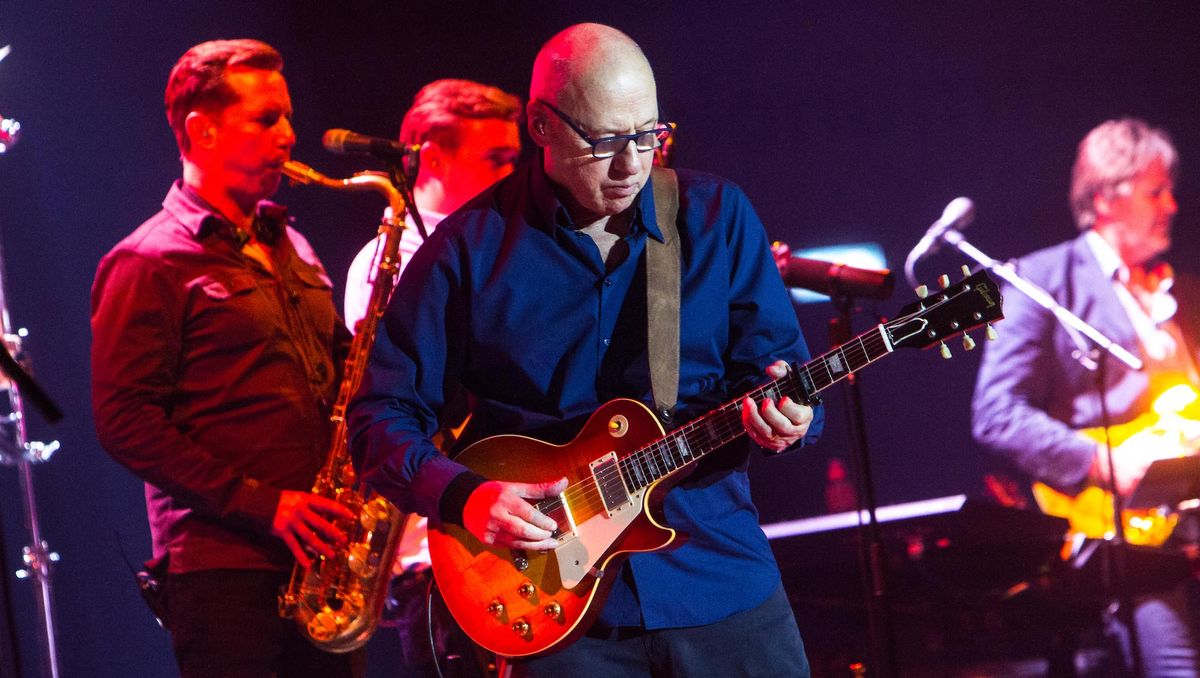 Mark Knopfler performs onstage at the Mediolanum Forum in Milan, Italy, on May 10, 2019