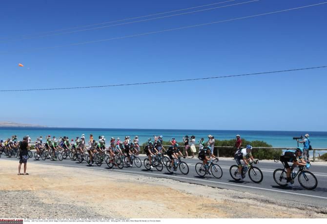 Dramatic coastline scenes at the 2014 Tour Down Under
