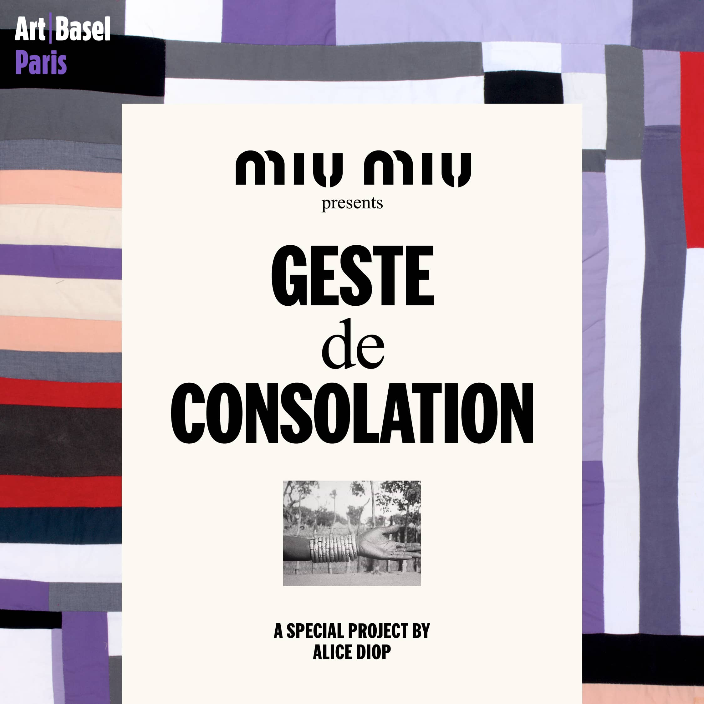 Miu Miu Art Basel_Geste de Consolation