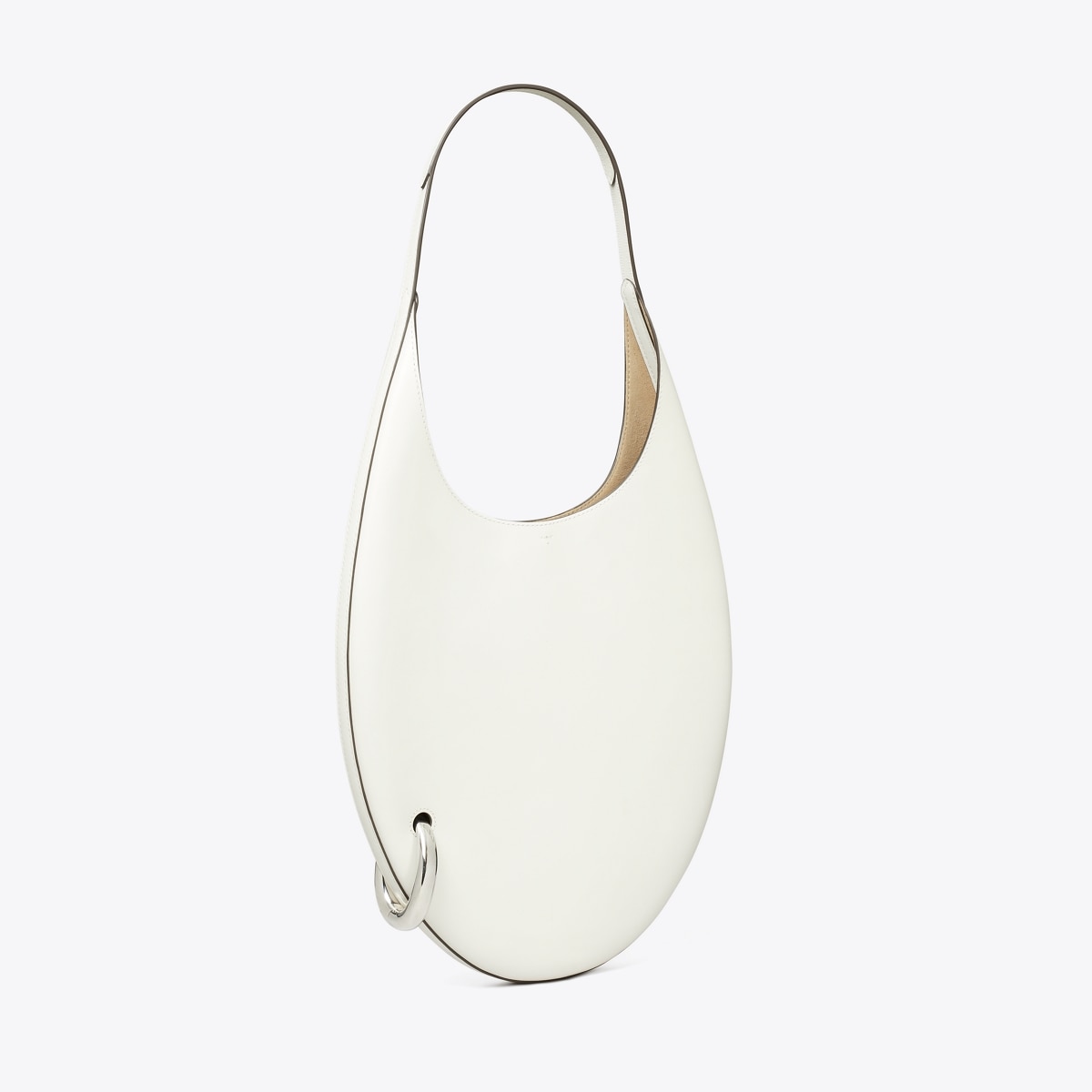 Pierced Handbag in White, Size Os