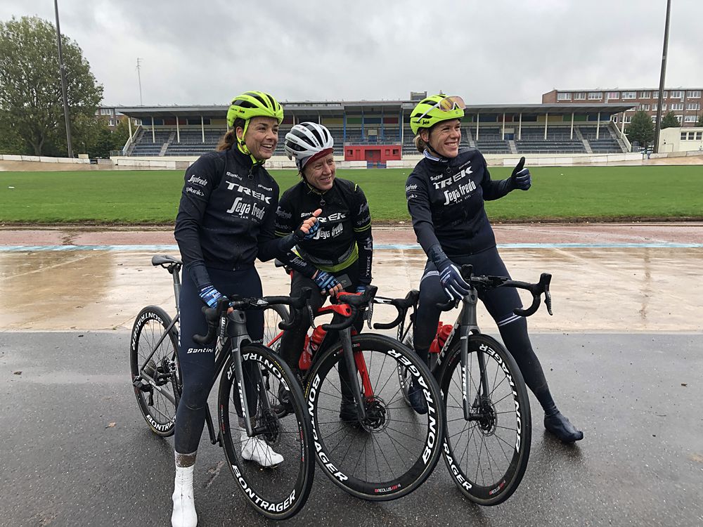 Ellen van Dijk, Audrey Cordon-Ragot and director Ina Teutenberg preview Paris-Roubaix