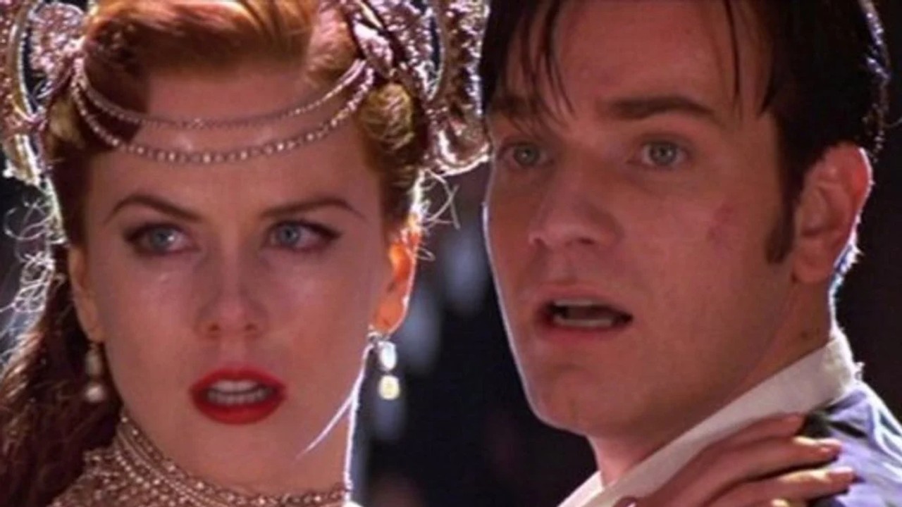 Nicole Kidman and Ewan McGregor in Moulin Rouge.