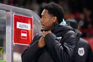 Austria Euro 2024 squad David Alaba of Austria whose injury prevented him from playing during the international friendly match between Austria and Turkiye at Ernst Happel Stadion on March 26, 2024 in Vienna, Austria.(Photo by Christian Hofer/Getty Images)