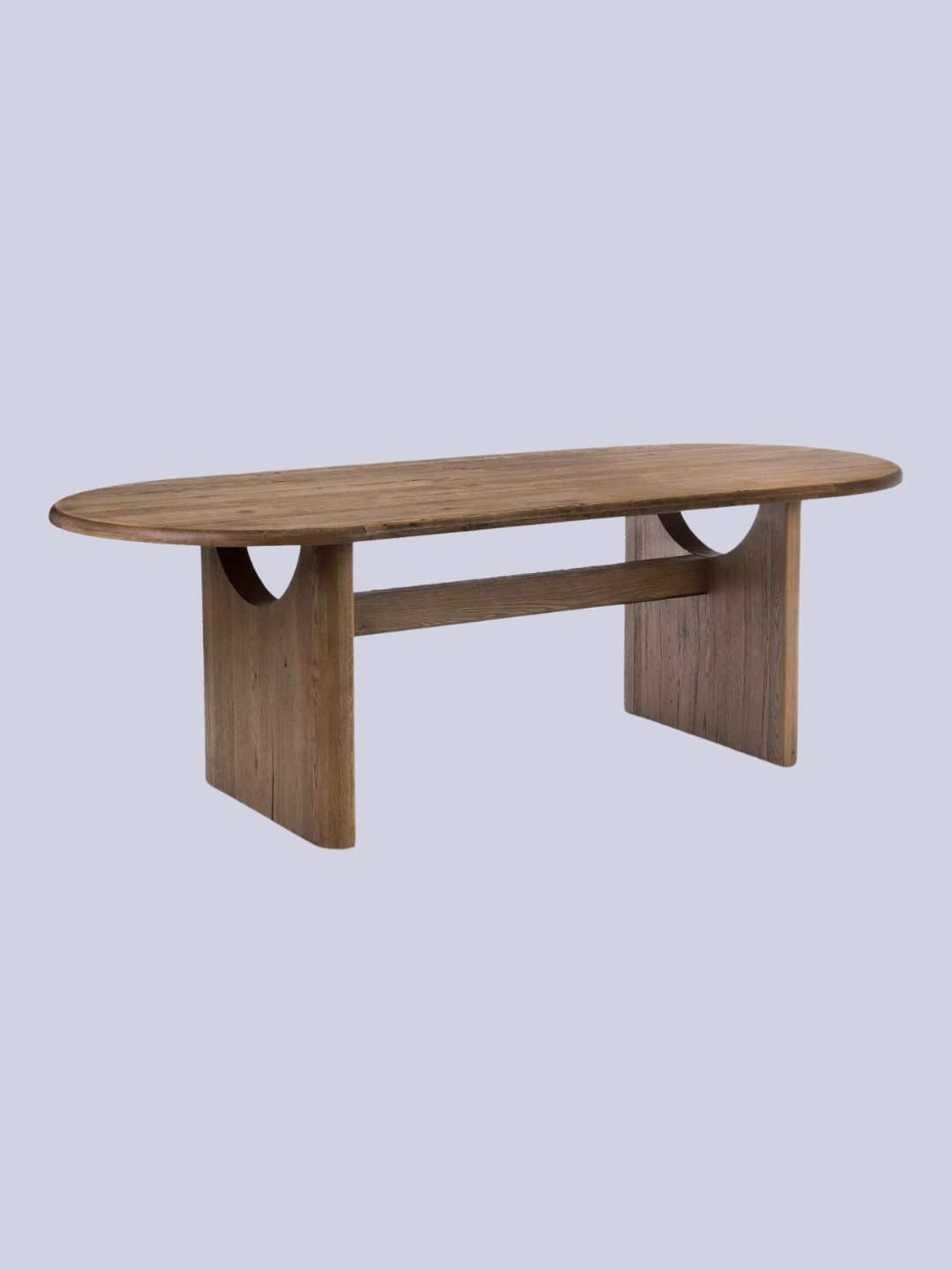 John Lewis, Solace Cracked Oak 8 Seater Fixed Dining Table, Mid Tone Oak