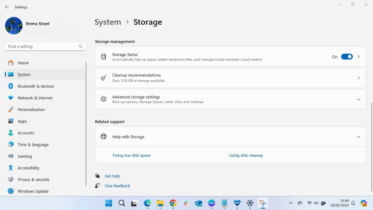 PC Health Check - Screenshots showing how to check the health of your Windows PC using storage space