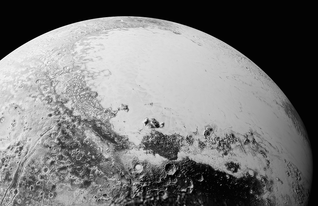 Long geologic faults on Pluto&#039;s surface