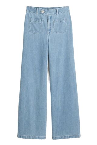 Madewell Baggy Straight Jeans in Bellridge Wash: Patch Pocket Edition (Was $128) 