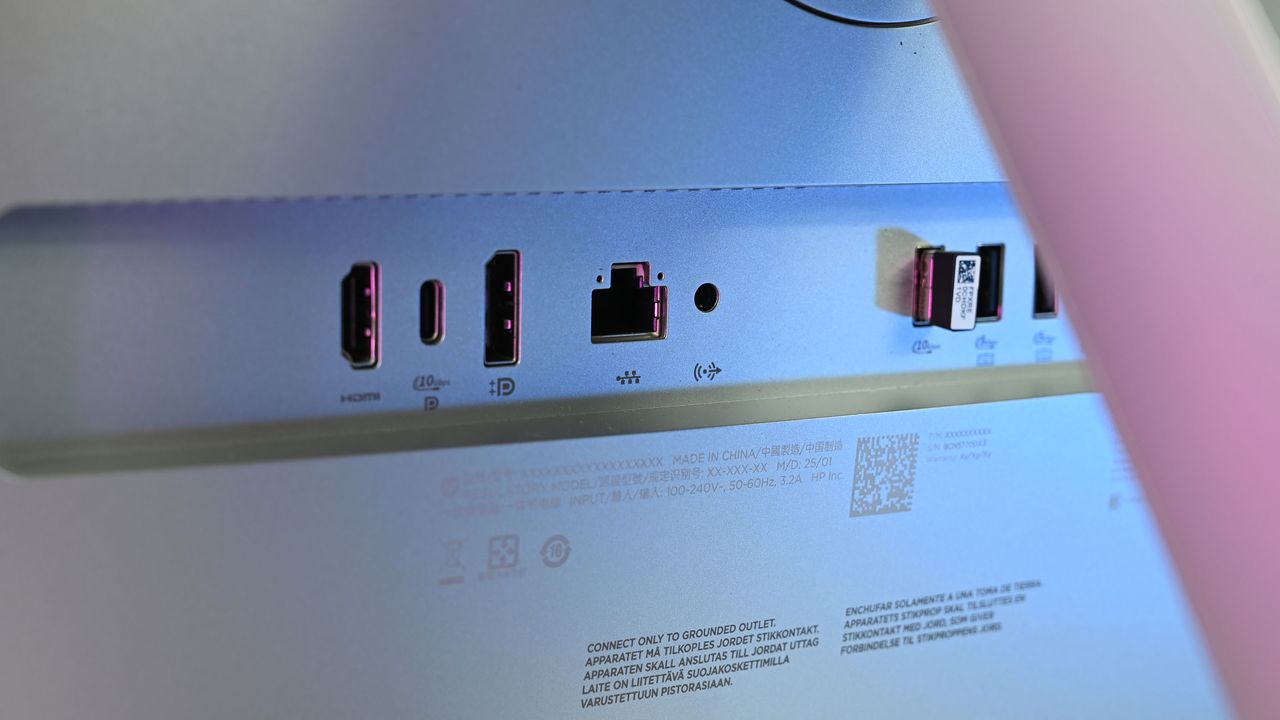 HP's fortcoming 2025 EliteStudio G8 AiO G1i desktop all-in-one Windows PC that is focused on AI and productivity.