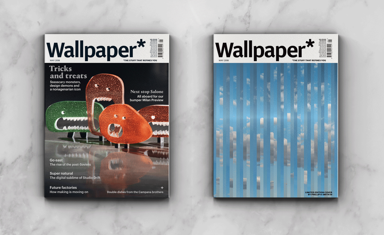 Newsstand and limited-edition covers of W*230