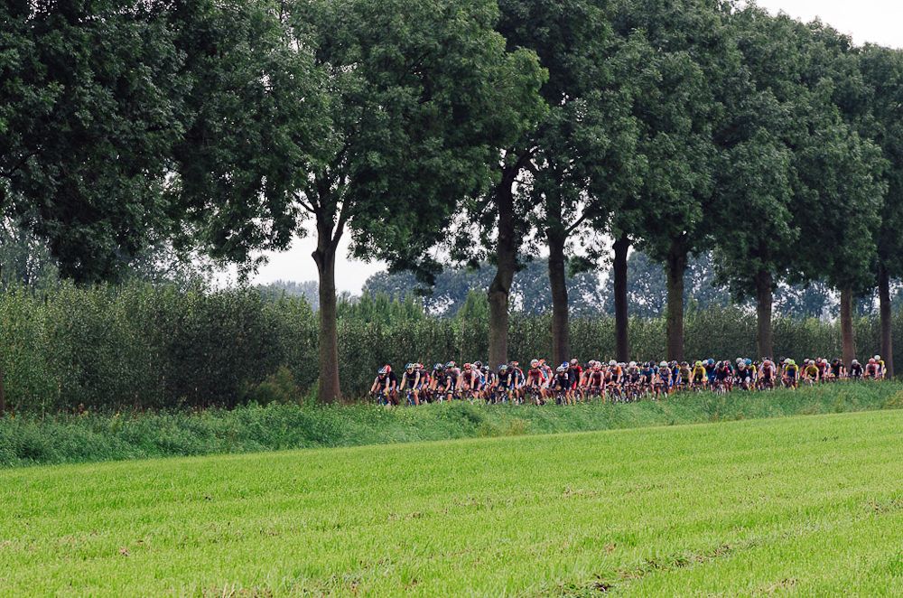 The peloton in action during stage 3 of the Boels Rentals Ladies Tour.