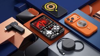 Different phone accessories together.