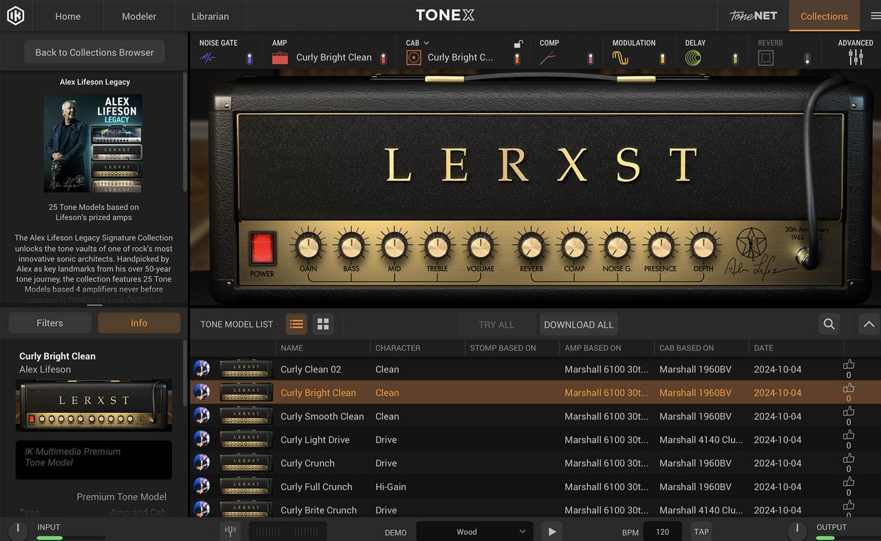 IK Multimedia TONEX Alex Lifeson Legacy Signature Collection