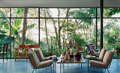 tropical home interior