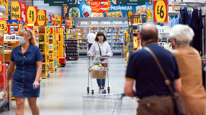 Shoppers in Morrisons