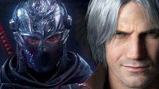 Ninja Gaiden's Ryu next to DMC5's Dante