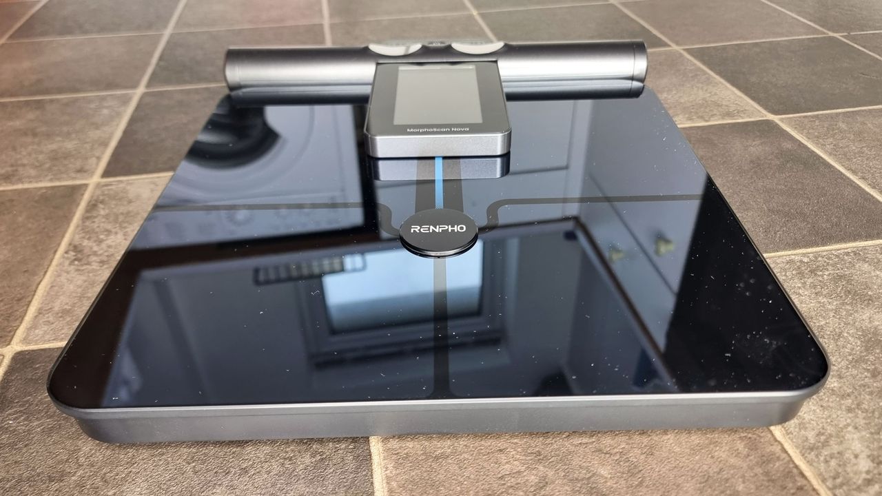 A picture of our reviewer's Renpho Morphoscan Nova smart scale