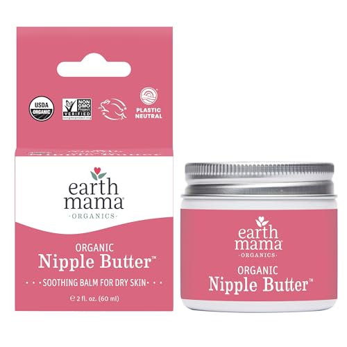 Amazon.com: Earth Mama Organic Nipple Butter™ | Nipple Cream Safe for Breastfeeding | Postpartum Essentials for Nursing | Non Lanolin Nipple Cream, 2-Fluid Ounce : Baby