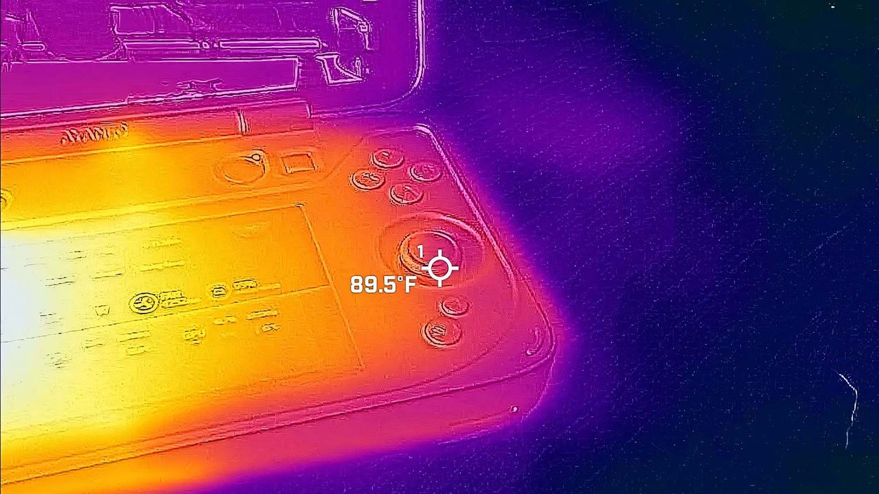 AYANEO Flip DS thermals: Right joystick.