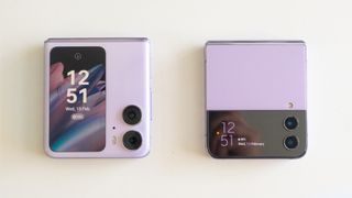 Oppo Find N2 Flip vs Samsung Galaxy Z flip 4 : écran extérieur