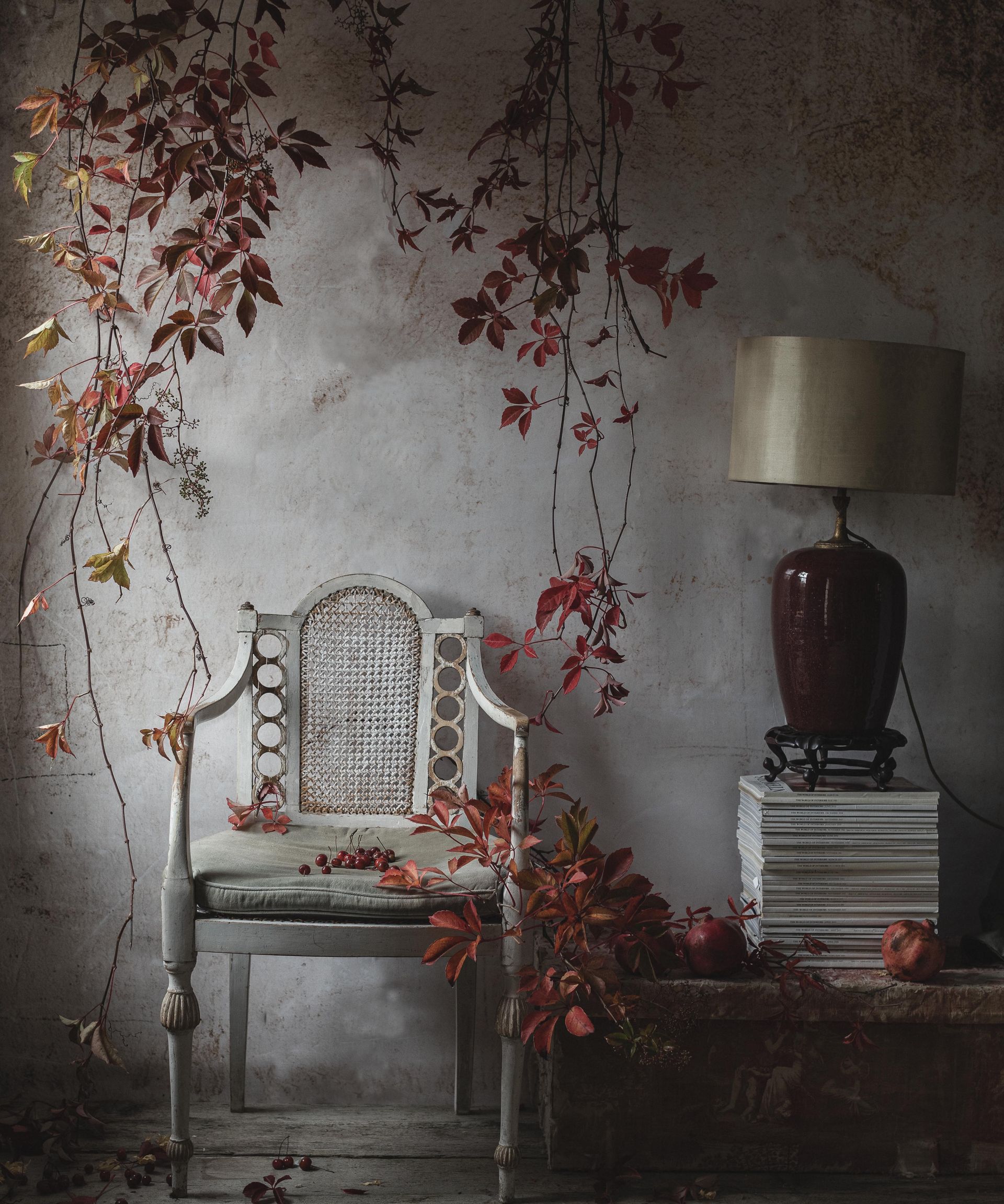 Virginia Creeper foliage designed by Lucy Hunter