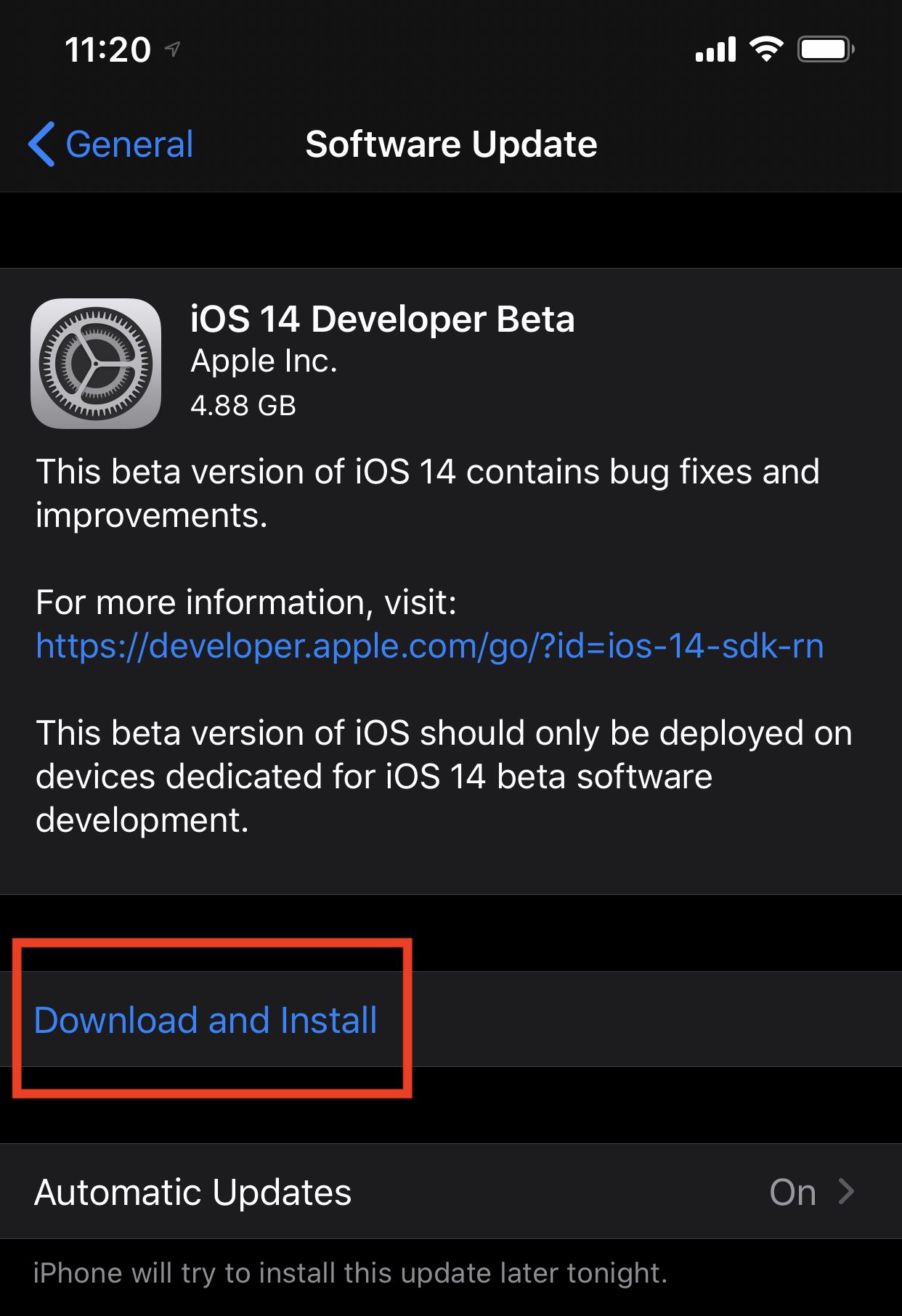 how to get iOS 14 beta