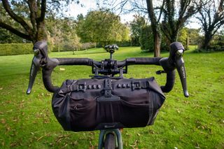 Tailfin Bar Bag viewed from the front