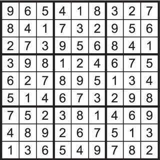 Sudoku solution