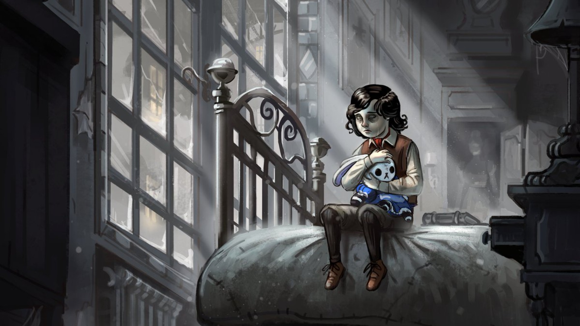 James holds the Alice stuffie in concept art by Jean Walter