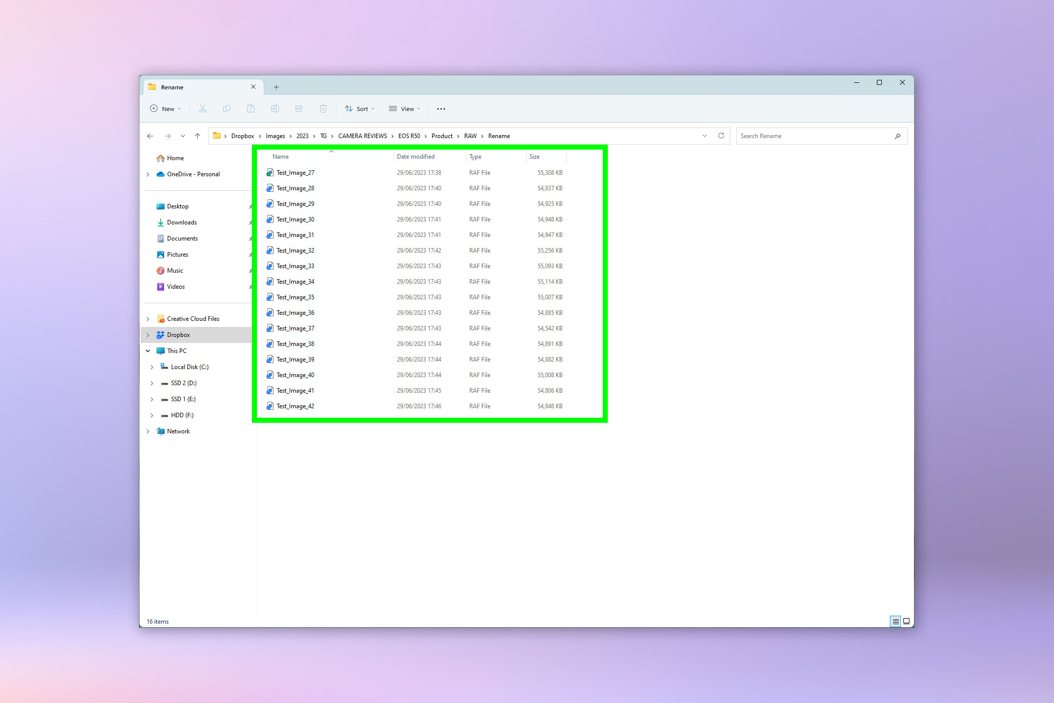 Снимок экрана, показывающий, как использовать PowerRename в Windows 11.