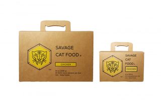 Savage Cat Food Chicken boxes