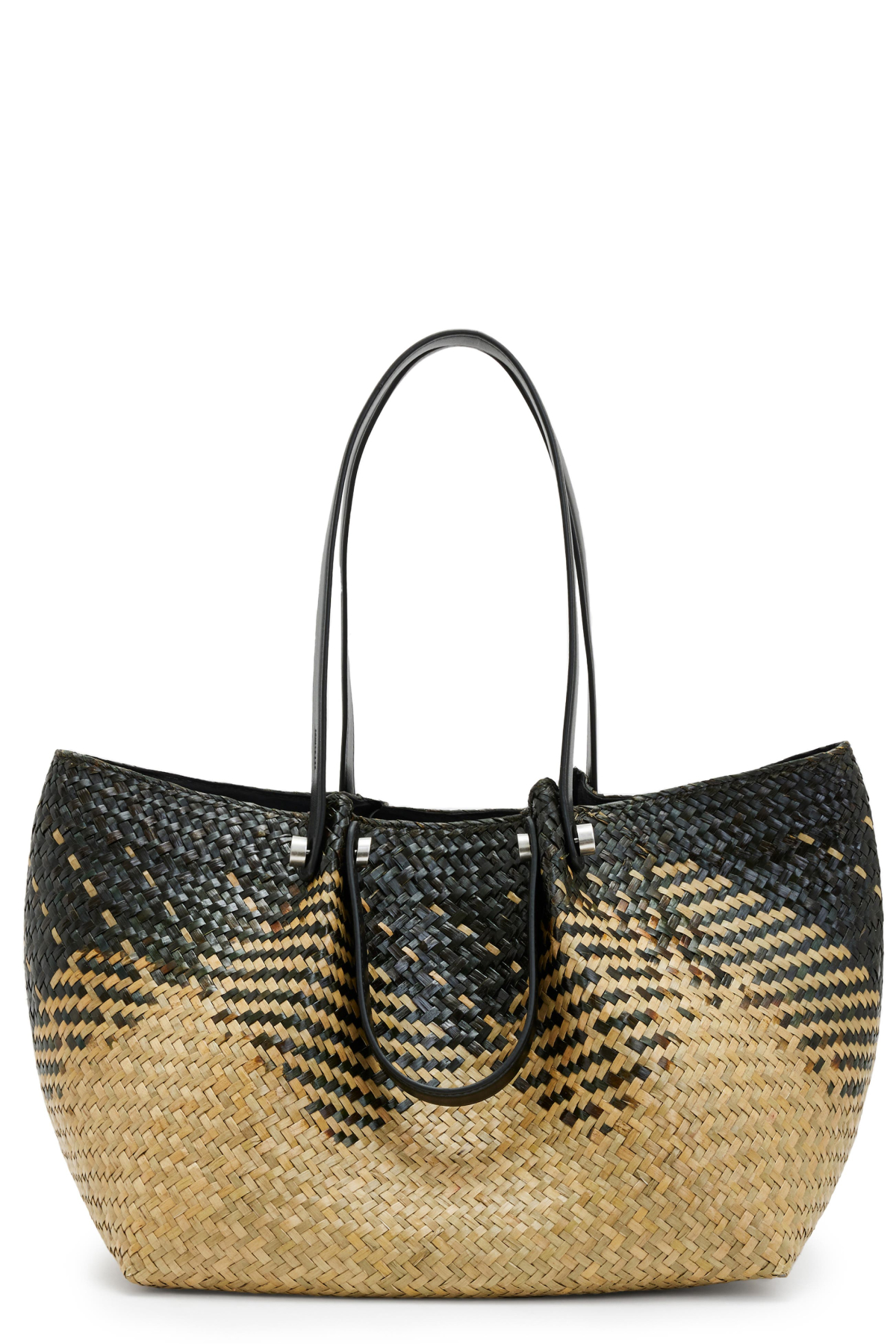 AllSaints Allington Straw Tote