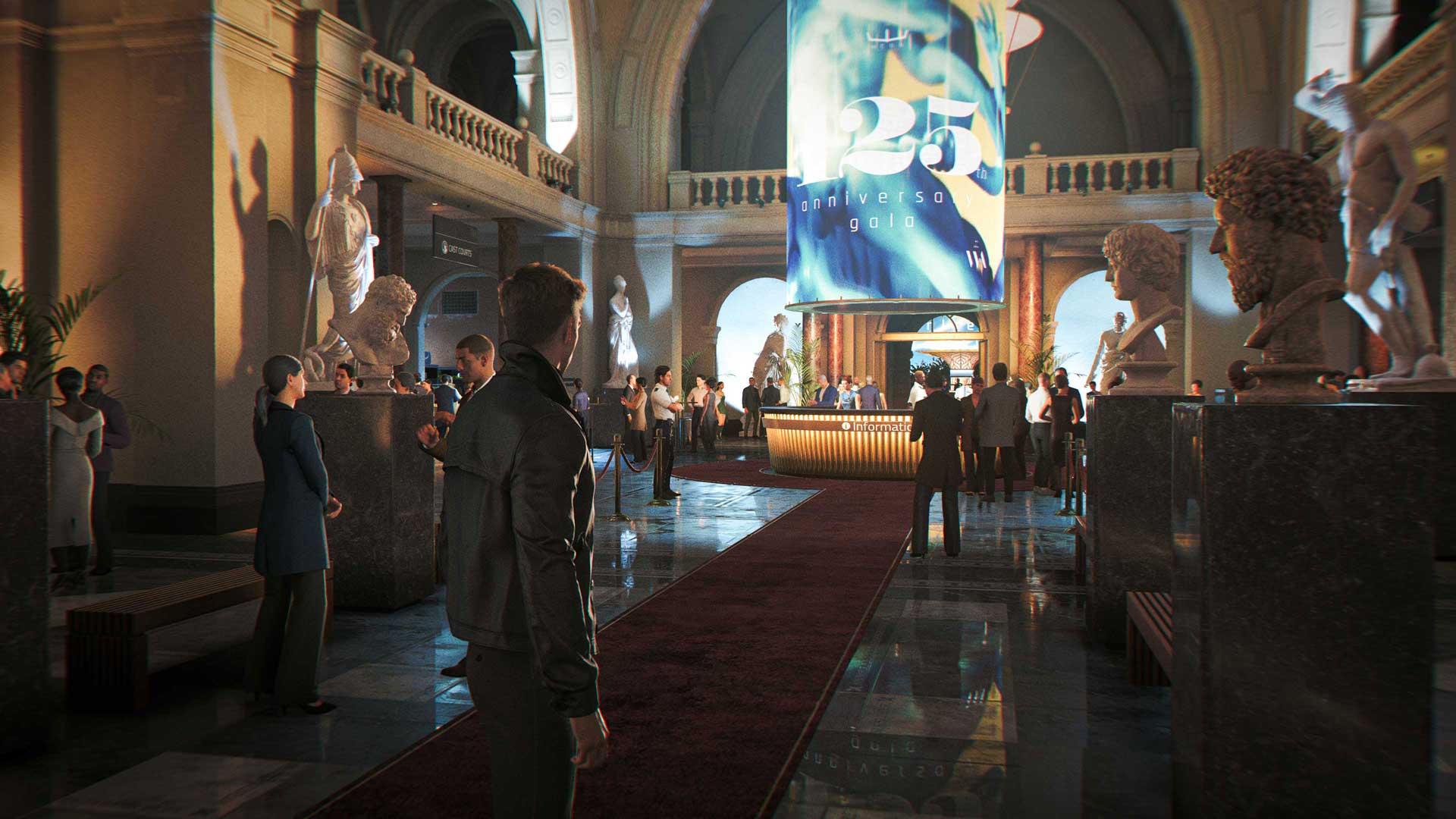 Bond in the reception for the gala in 007 First Light